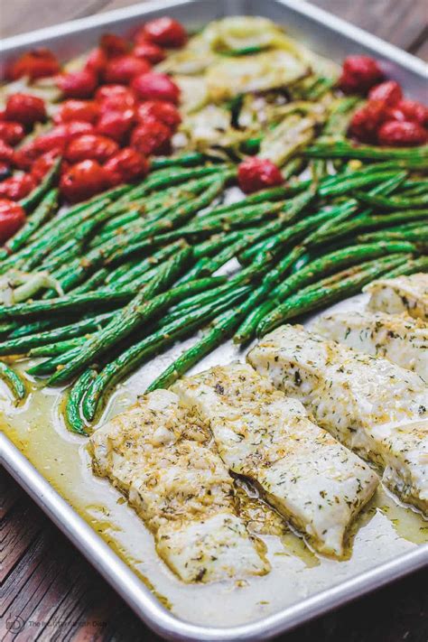 one-pan-baked-halibut-recipe-with-vegetables image