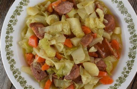 skillet-smoked-sausage-and-cabbage-these-old image