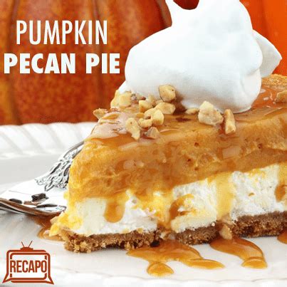 the-chew-carla-hall-pumpkin-pecan-pie-recipe-pie image