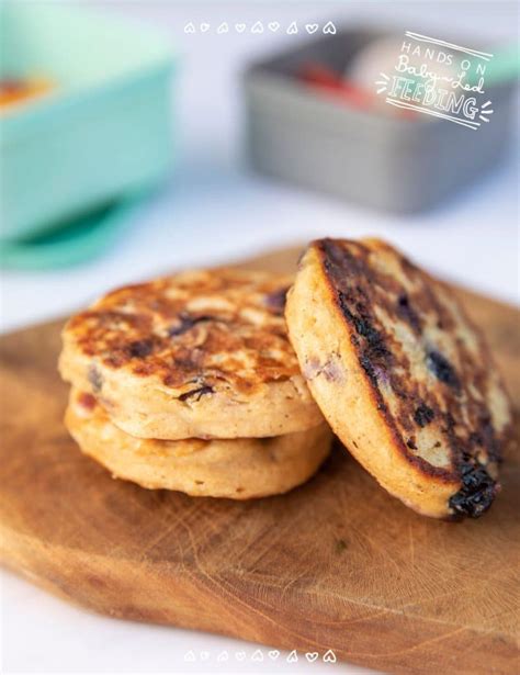 blueberry-oat-pancakes-with-greek-yogurt-baby-led image