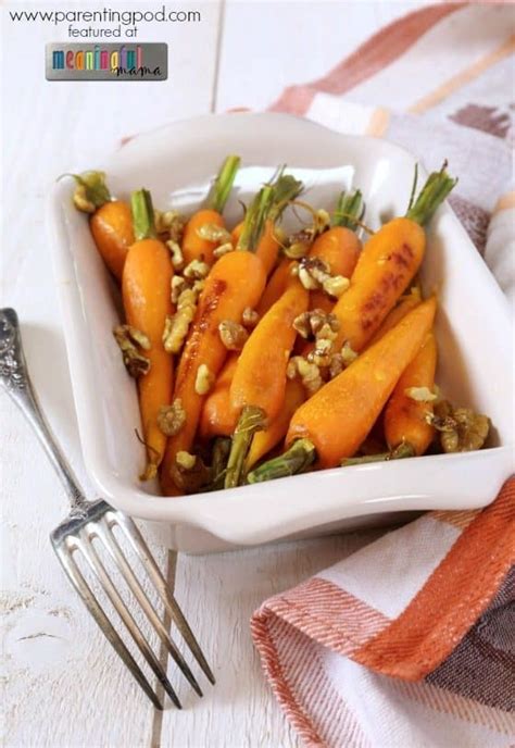 brown-butter-maple-glazed-baby-carrots-with-pecans image