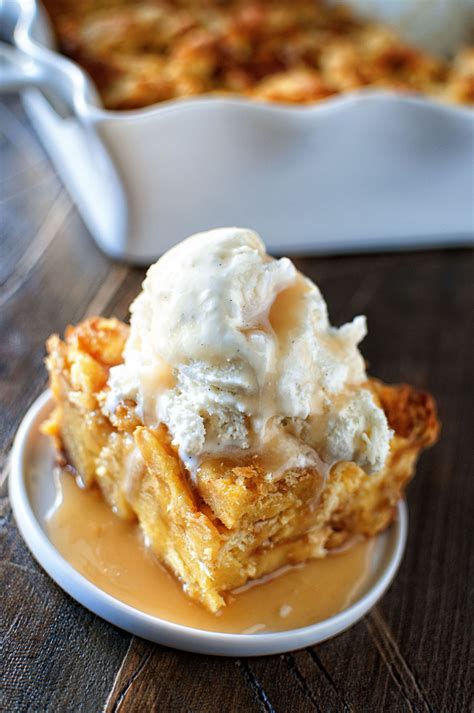 eggnog-bread-pudding-with-spiced-rum-caramel-sauce image