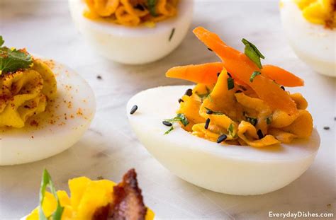 easy-and-spicy-sriracha-deviled-eggs-recipe-everyday image