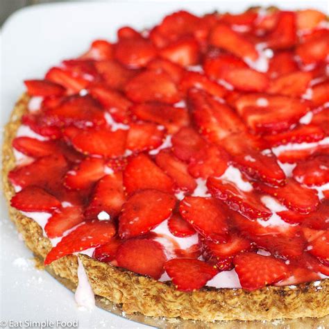 fresh-strawberry-and-cream-tart-recipe-eat-simple image