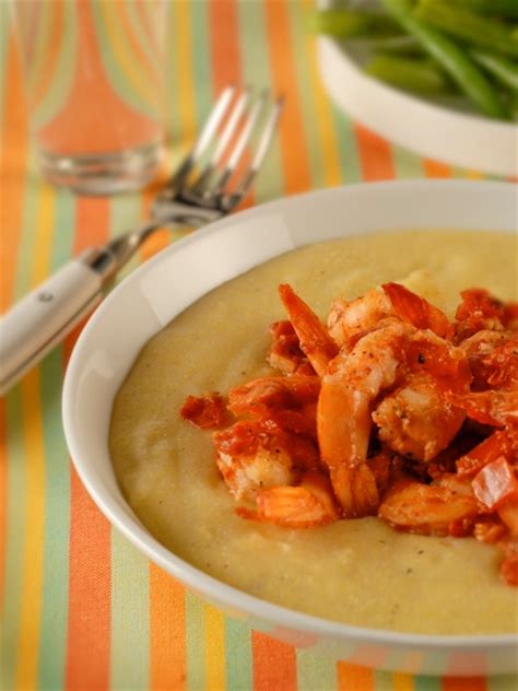 shrimp-and-tomatoes-over-soft-polenta-recipe-pbs-food image
