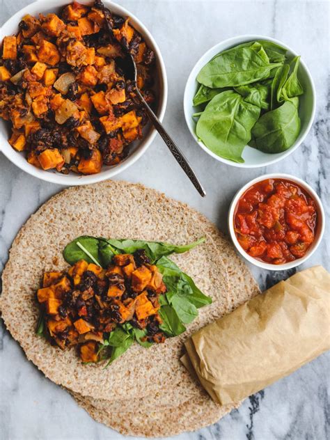 sweet-potato-and-black-bean-vegan-breakfast-burritos image
