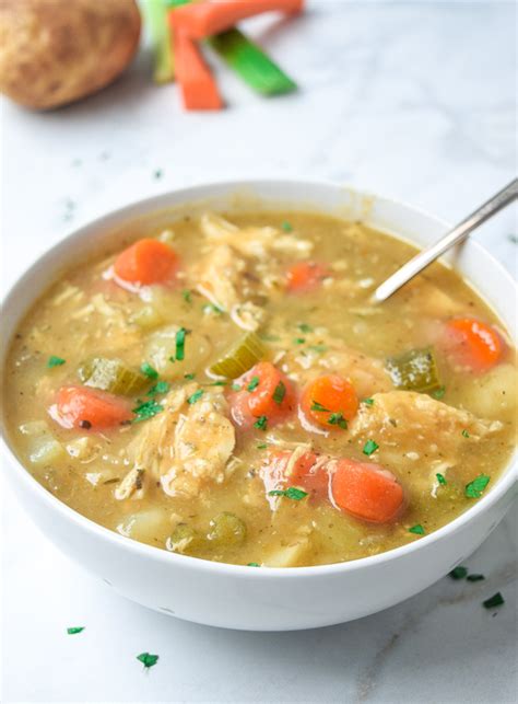 instant-pot-creamy-herbed-chicken-stew-whole30-paleo image