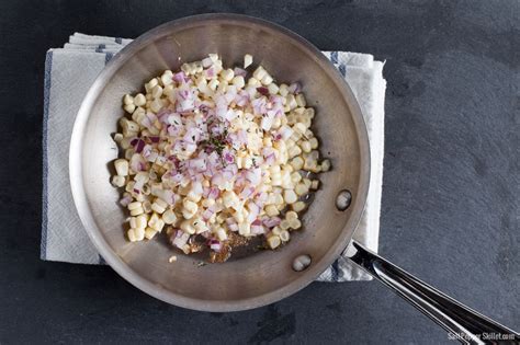 simple-sauted-corn-recipe-salt-pepper-skillet image
