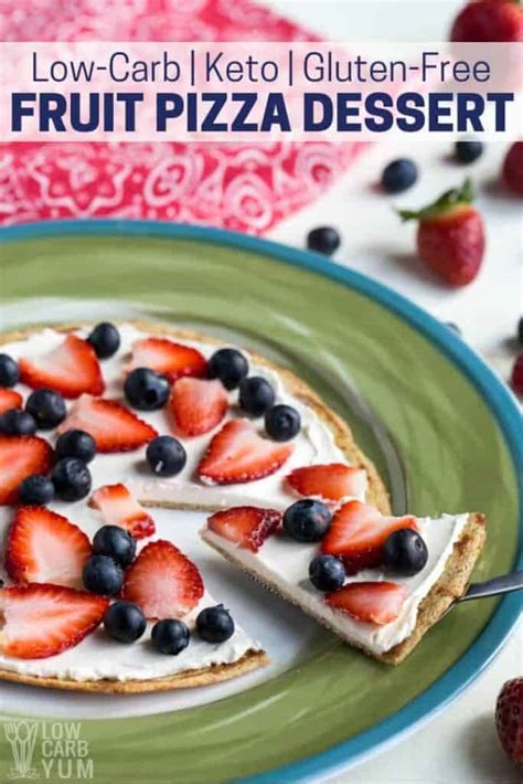low-carb-cream-cheese-fruit-pizza-dessert image