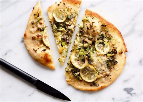 vegan-pizza-with-lemon-and-brussels-sprouts image
