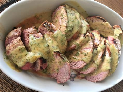 grilled-pork-tenderloin-with-mustard-dill-sauce image
