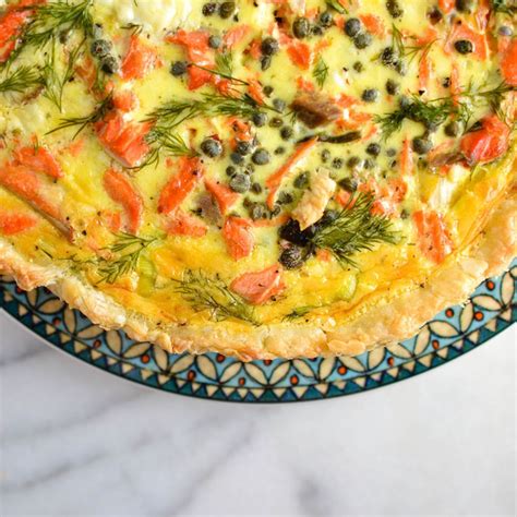best-salmon-leek-quiche-recipe-how-to-make-lox image