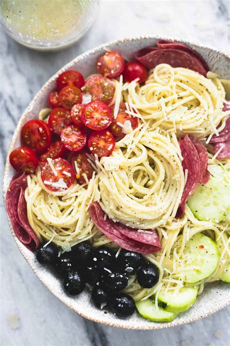 creamy-italian-spaghetti-pasta-salad-creme-de-la-crumb image