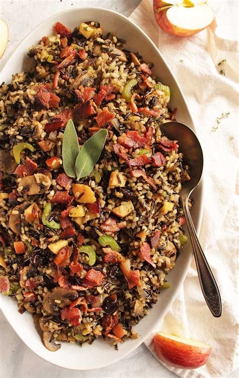 wild-rice-mushroom-stuffing-with-bacon-robust image