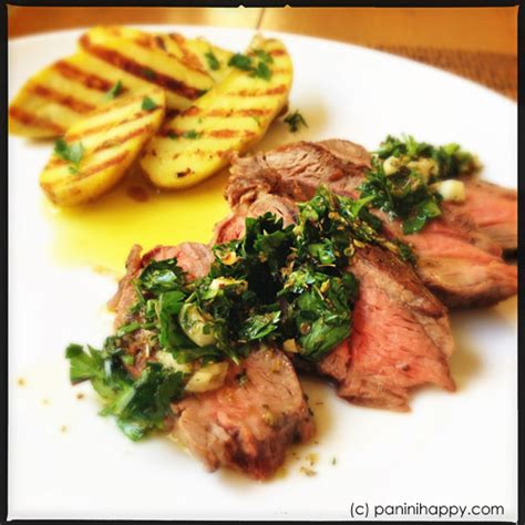 grilled-flat-iron-steak-with-chimichurri-and-fingerling image