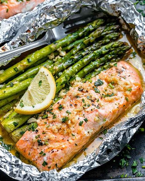 salmon-and-asparagus-foil-packs-recipe-best-crafts image