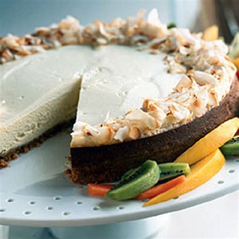 tropical-cheesecake-with-coconut-shortbread-crust image