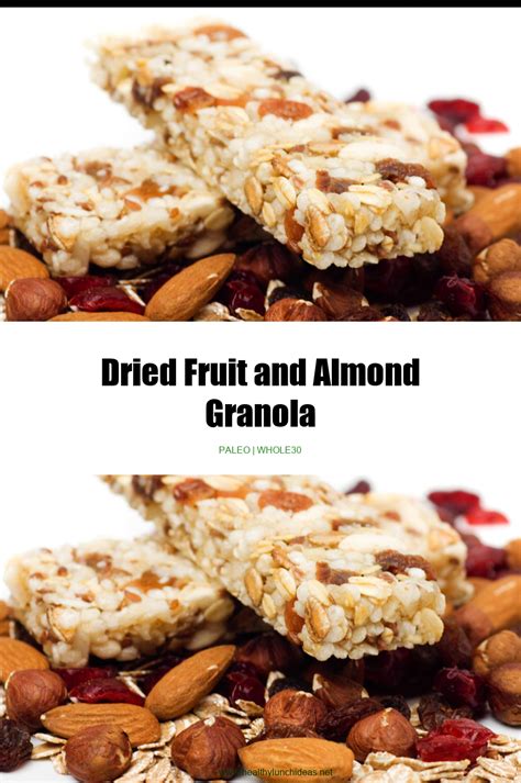 healthy-recipes-dried-fruit-and-almond-granola image
