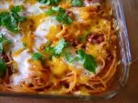 southwestern-baked-spaghetti-recipe-say-mmm image