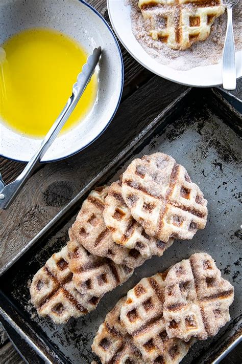 churros-waffles-easy-cinnamon-sugar-waffles image