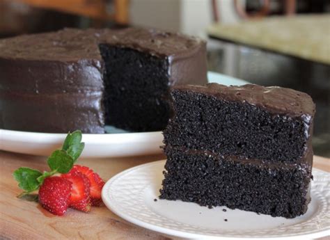 homemade-delicious-especially-dark-chocolate-cake image