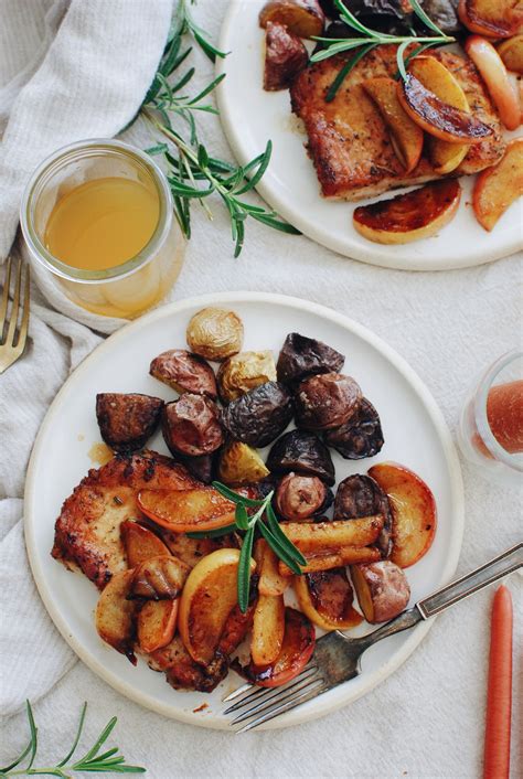 pork-chops-with-sauted-apples-and-roasted-potatoes image