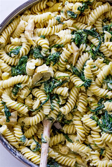creamy-spinach-artichoke-pasta-simply-delicious image