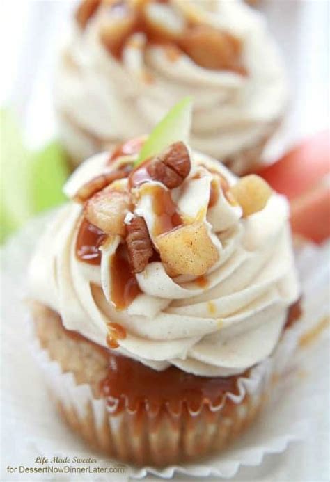 apple-pie-cupcakes-with-salted-caramel-buttercream image