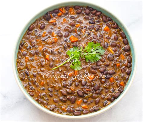 caribbean-stewed-canned-black-beans-cooking-with-ria image