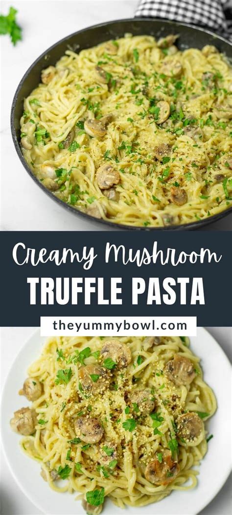 creamy-mushroom-pasta-with-truffle-oil-the-yummy image