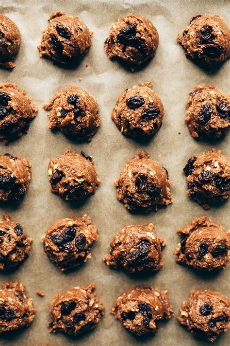 vegan-oatmeal-raisin-almond-butter-cookies-blissful image