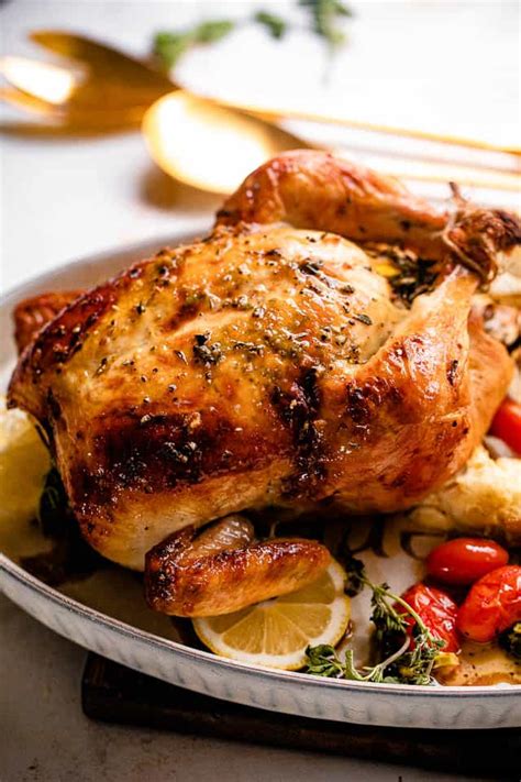 maple-butter-roast-chicken-recipe-easy-whole image