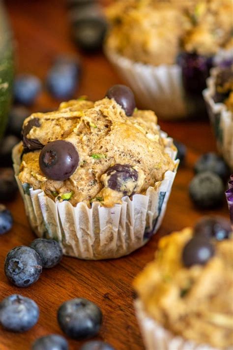 healthy-blueberry-zucchini-muffins-breakfast-savor image