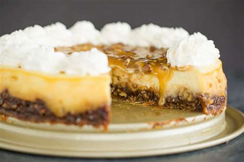 pecan-pie-cheesecake-recipe-brown-eyed-baker image