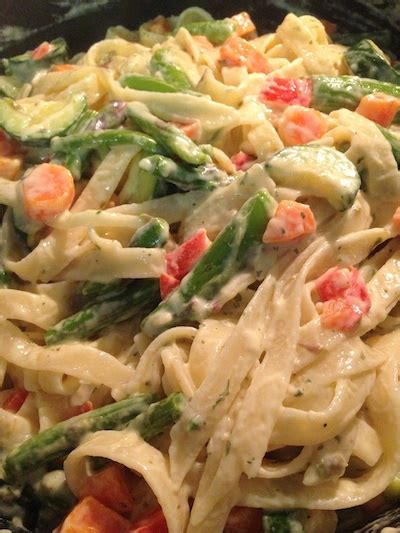 comfort-food-creamy-fettuccine-with-vegetables image
