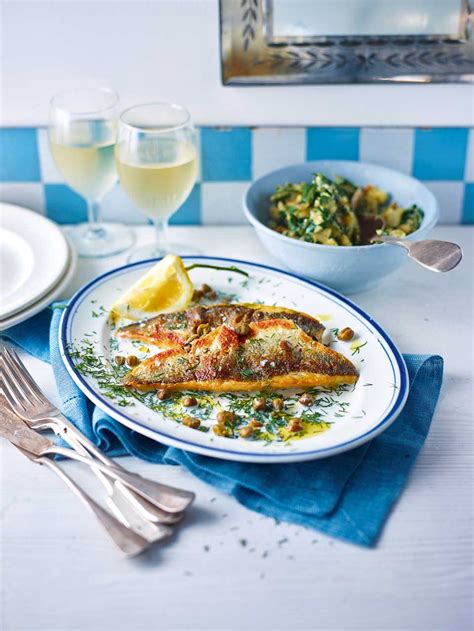 sea-bass-with-potatoes-and-swiss-chard-delicious image