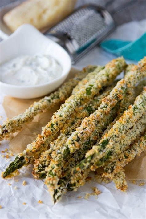 asparagus-fries-creamy-parmesan-dipping-sauce image