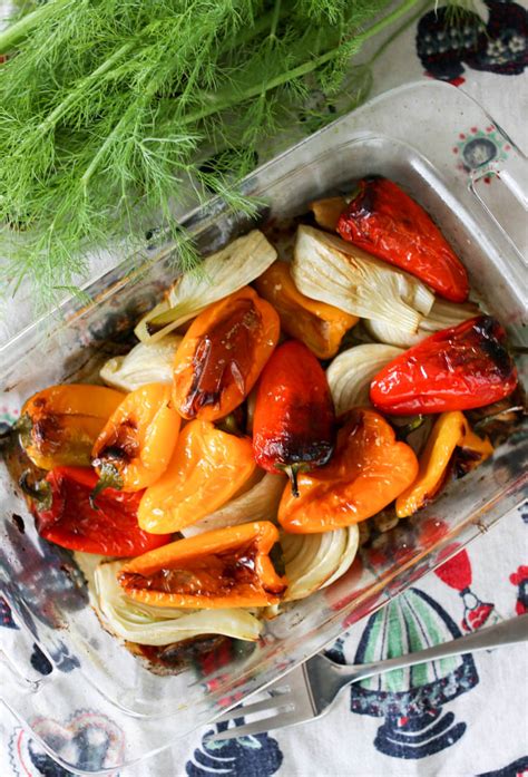 roasted-fennel-and-peppers-hilah-cooking image