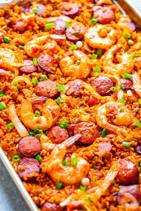 easy-jambalaya-with-sausage-and-shrimp-averie-cooks image