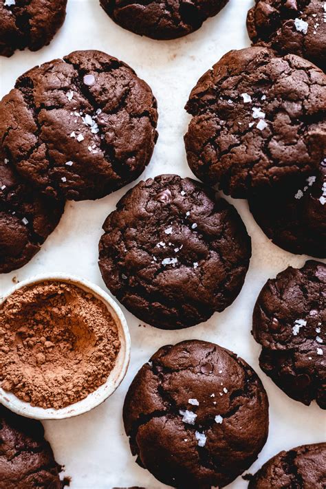 easy-vegan-double-chocolate-chip-cookies-no-chill image