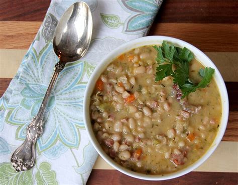navy-bean-and-ham-soup-recipe-southern-food-and image
