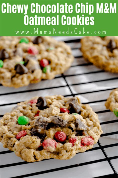 chewy-chocolate-chip-mm-oatmeal-cookies-mama image
