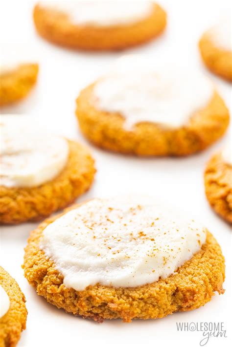 low-carb-keto-pumpkin-cookies-recipe-wholesome image