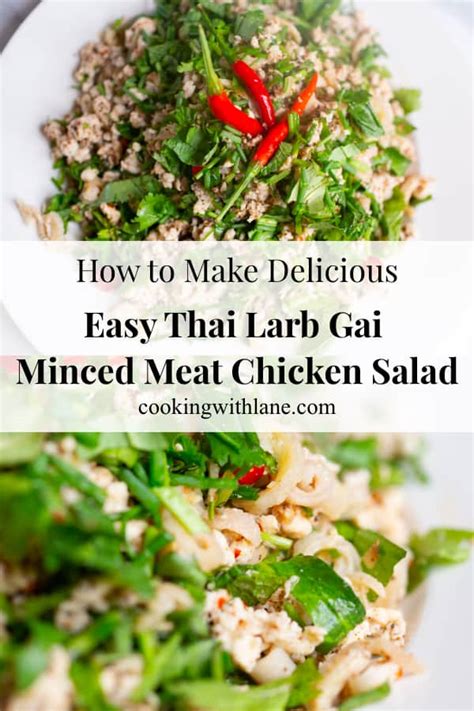how-to-make-authentic-chicken-larb-gai-recipe-minced image