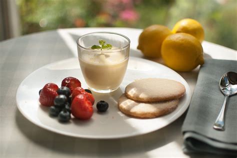 lemon-posset-summer-berries-almond-shortbread image