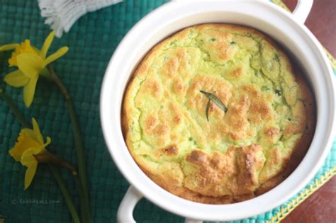 spring-pea-and-chevre-souffle-sundaysupper image