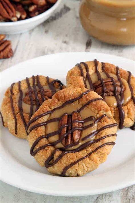 grain-free-turtle-cookies-chocolate-caramel-and image