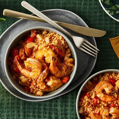 rosemary-couscous-with-garlicky-shrimp-tomatoes image