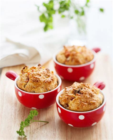 savory-muffins-recipe-with-ham-cheese-and-tomato image