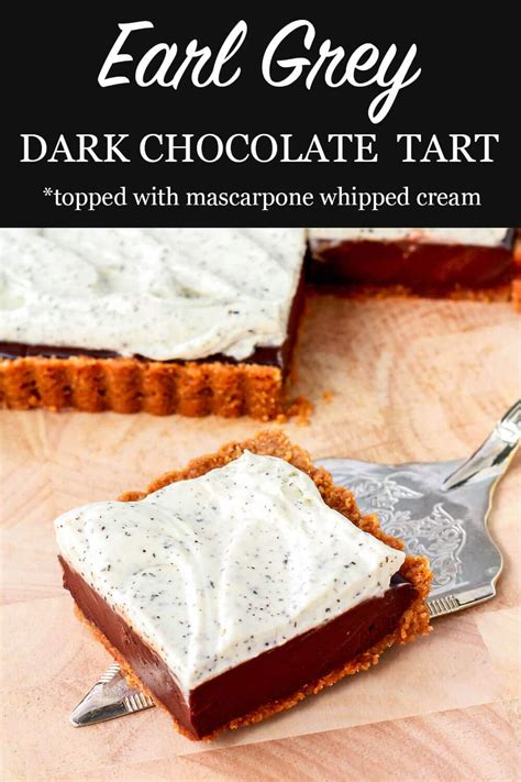 earl-grey-chocolate-tart-with-whipped-cream-the-bake image